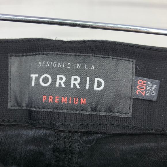 Torrid Bombshell Skinny Jeans Womens Size 20 Regular Premium Stretch Black Wash - Picture 5 of 7